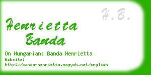 henrietta banda business card